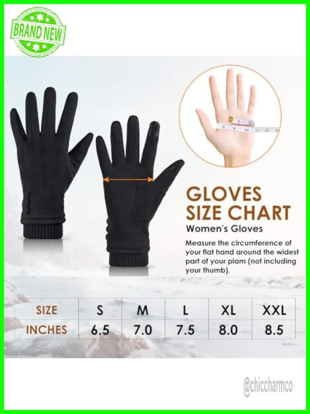 Women's Winter Touch Screen Gloves Fleece Lined Suede Leather Warm